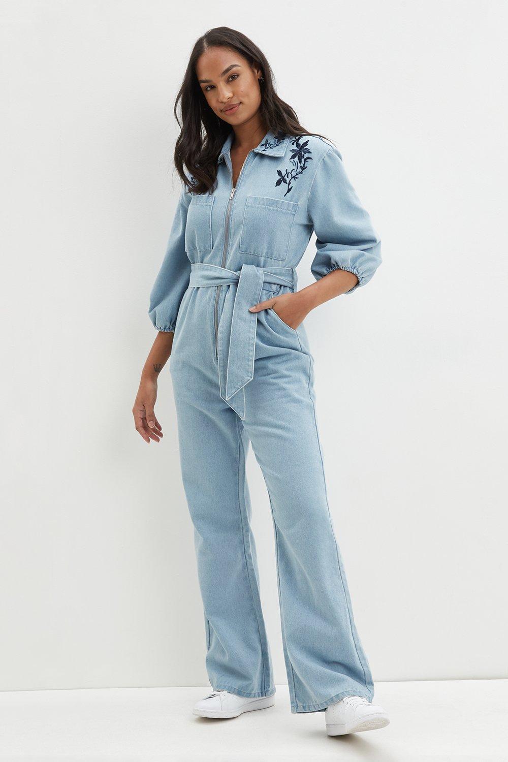 Dorothy perkins hot sale denim boiler suit